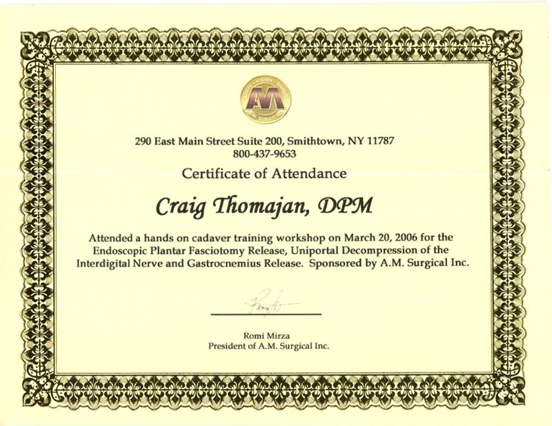 Endoscopic Plantar Fasciotomy Release