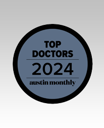 Logo Recognizing Austin Foot and Ankle Specialists's affiliation with Austin Monthly Top Doctors 2024